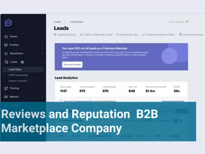 Reviews and Reputation B2B Marketplace Company