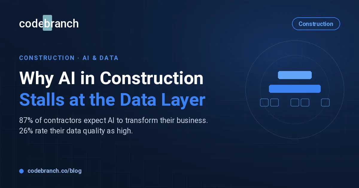 Why AI in Construction Stalls at the Data Layer
