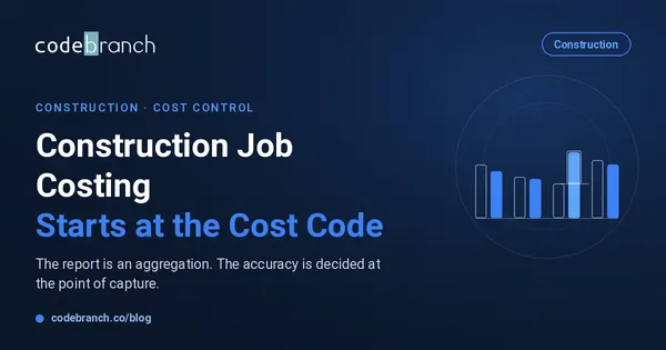 Construction Job Costing Starts at the Cost Code