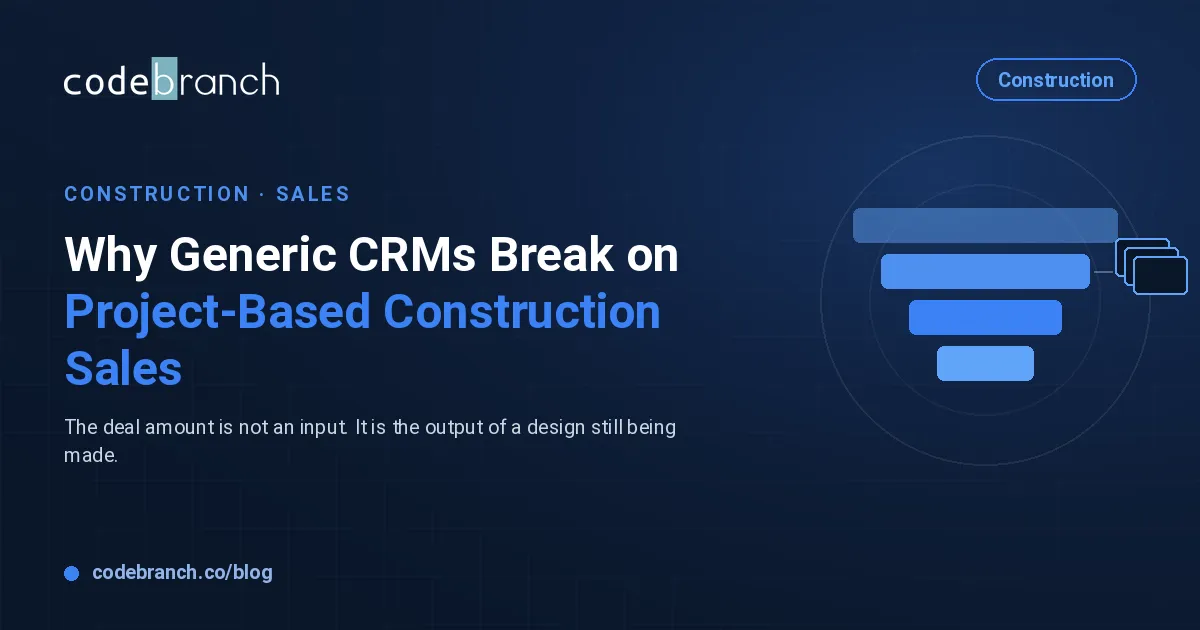 Why Generic CRMs Break on Project-Based Construction Sales