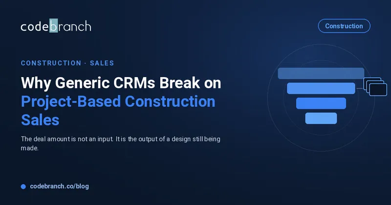 Why Generic CRMs Break on Project-Based Construction Sales