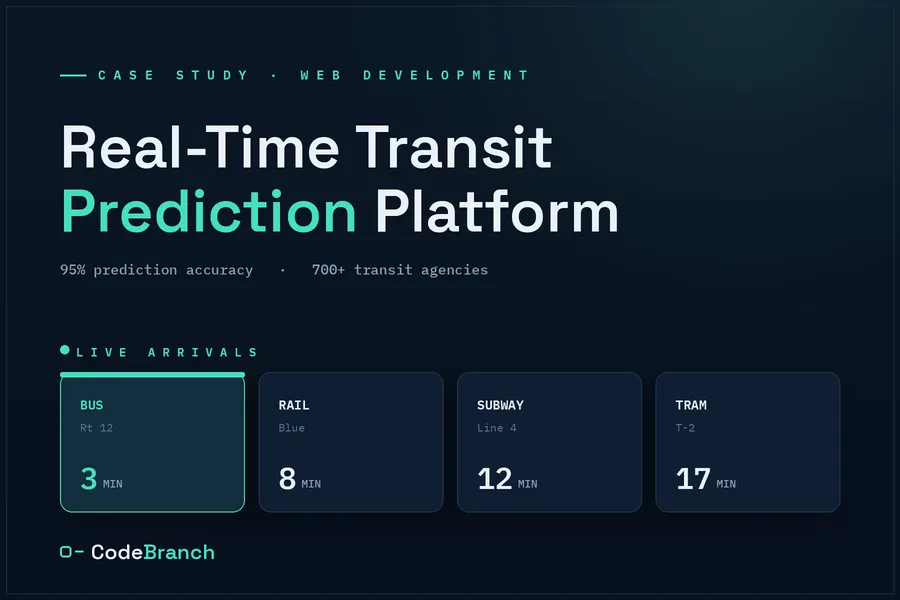 Real-time transit prediction platform — CodeBranch